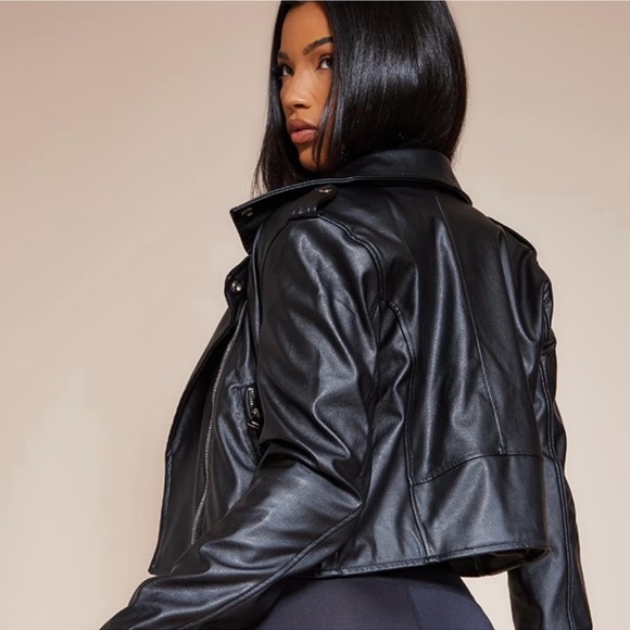 Pretty Little Thing Leather Jacket - Picture 2 of 3